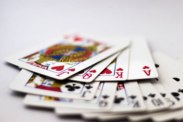 Baccarat setup Baccarat table with banker and player positions marked